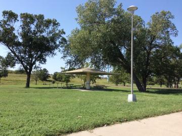 NB court 2 on the I-135 rest area just north of McPherson KS. This rest area allows turn-arounds.